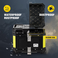 Gurblofy waterproof and dustproof seal protects gear inside the top case.