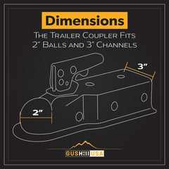 GusHill GH25138 3500-lb capacity supports mid-weight trailers and payloads
