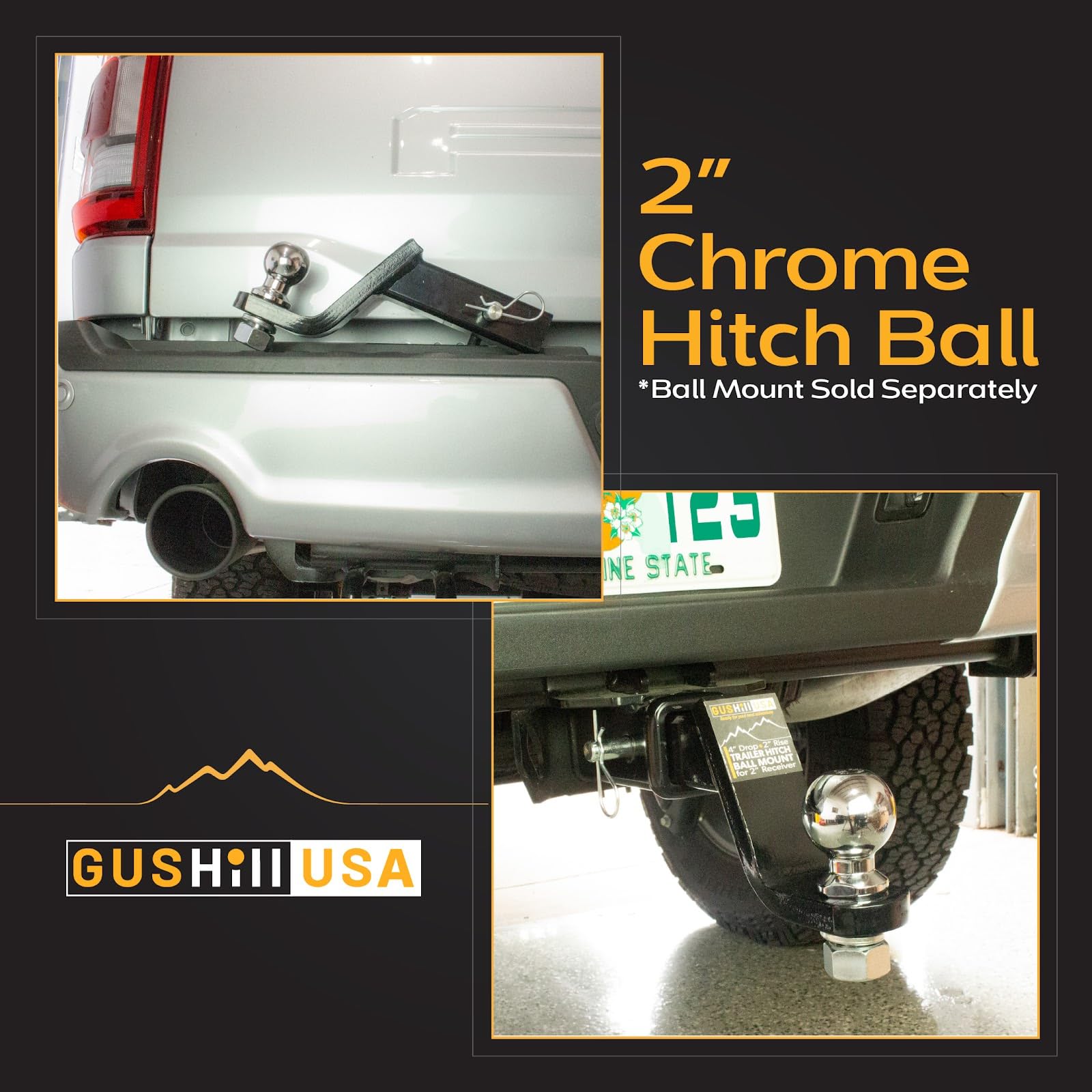 GusHill GH40004 compatible with most 2-inch couplers for versatile trailer connections