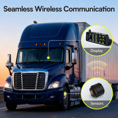 GUTA cap sensors mounted on outer wheels enable fast tire checks