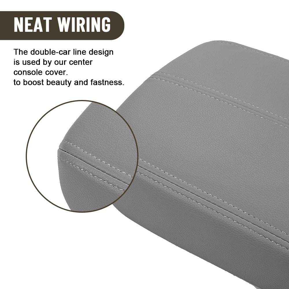 Gutauto installation guide for armrest cover demonstrates simple replacement