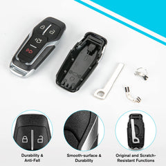 Guteauto key fob cover for Mustang 2015-2017, secure snap-on design