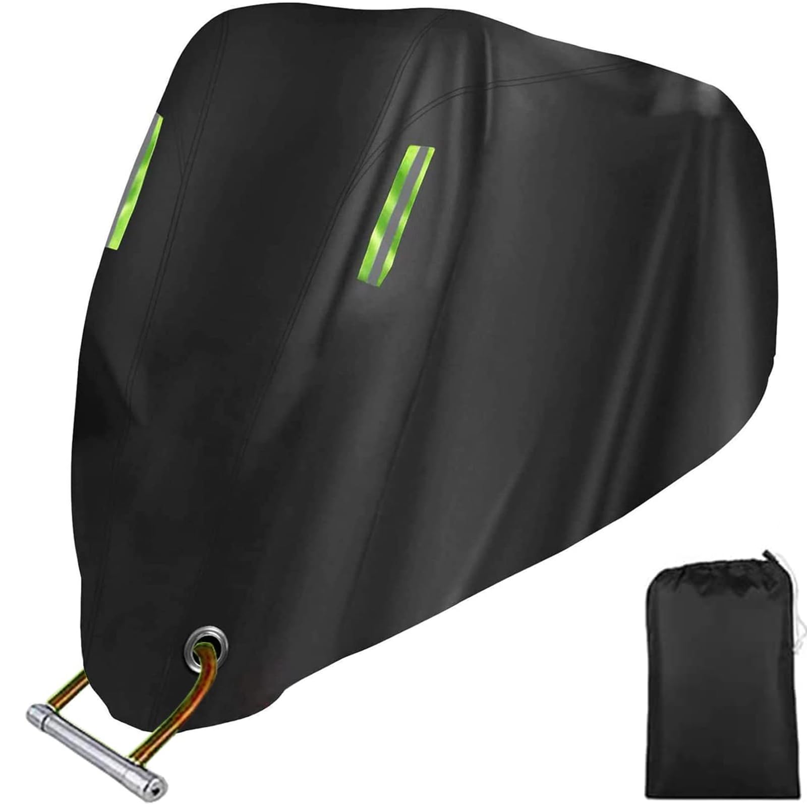 Gutupet motorcycle cover protecting a large bike outdoors against rain and dust