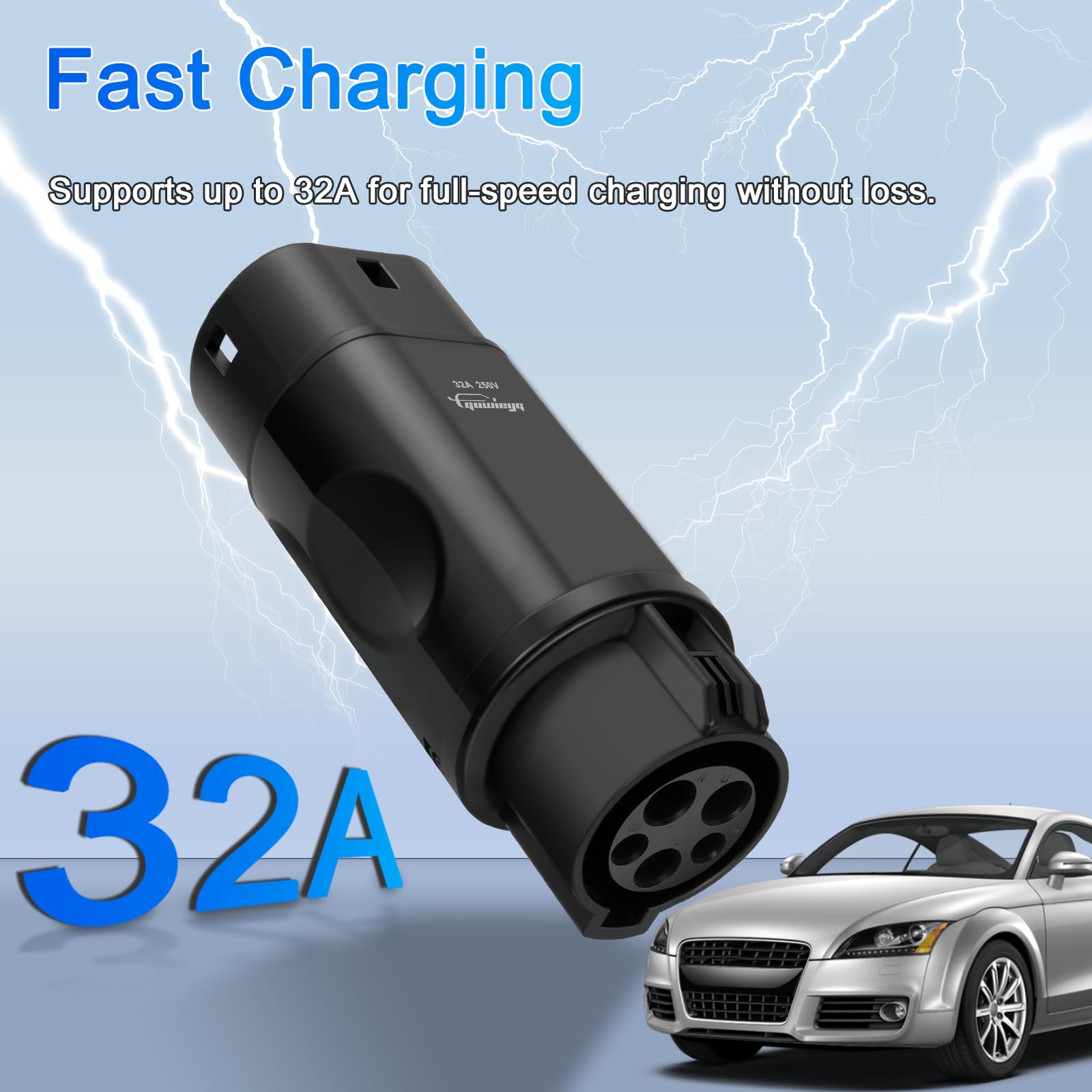 GUWIEYG J1772 to IEC62196 compatibility supports high-powered charging from home or station