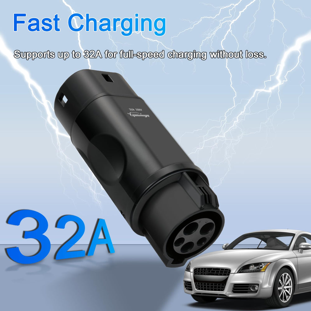 GUWIEYG J1772 to IEC62196 compatibility supports high-powered charging from home or station
