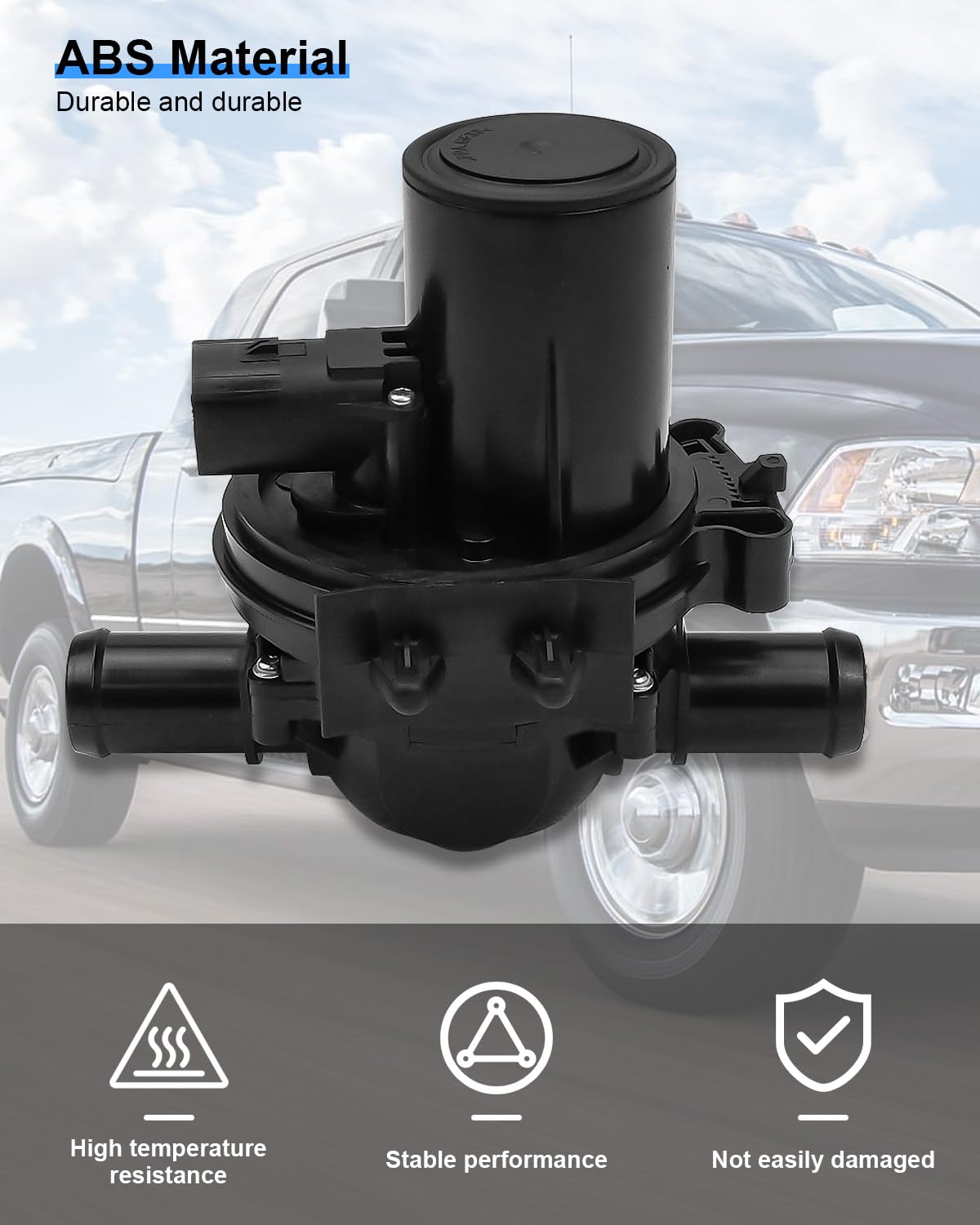 Guziko valve installation view shows tool-free setup for Ram trucks.