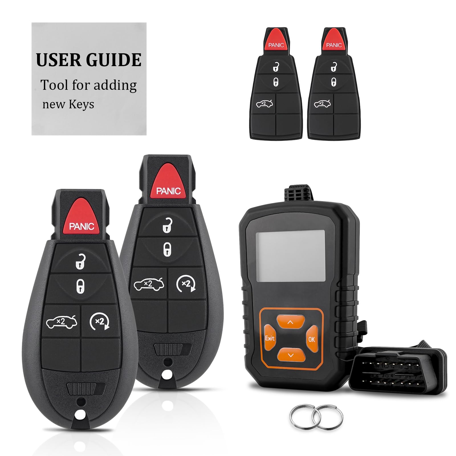 Gvolinkdpe kit contents enable at-home key fob replacement with essential parts
