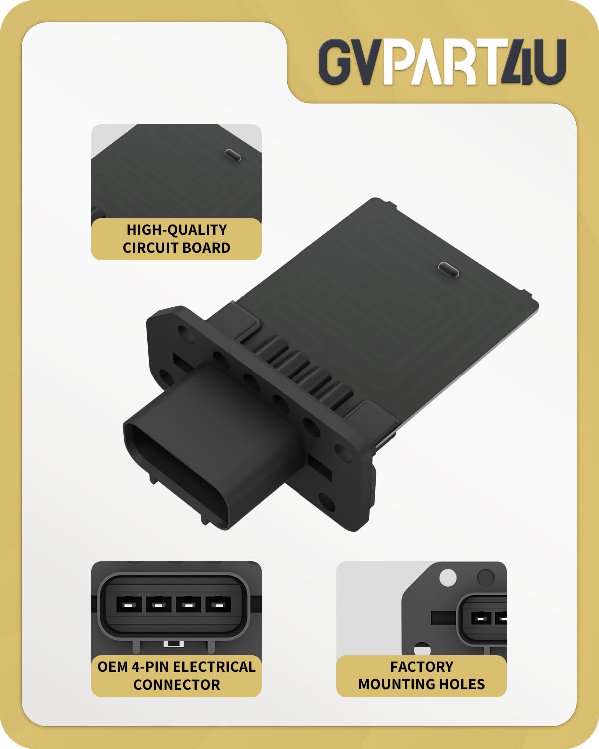 GVPART4U blower resistor 973-444 for Lincoln Mark LT improves cabin comfort