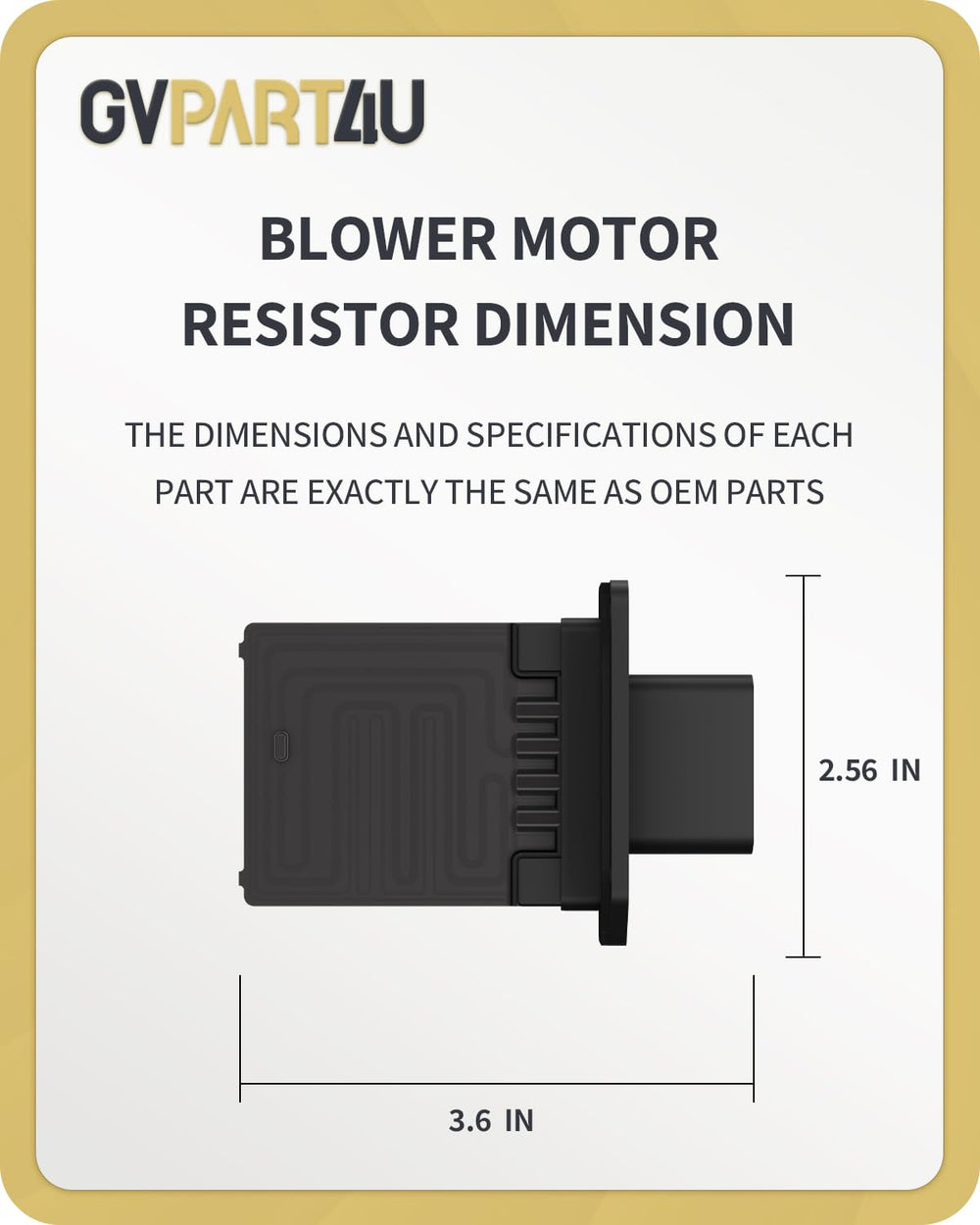 GVPART4U blower resistor 973-444 for Mercury Montego supports durable performance