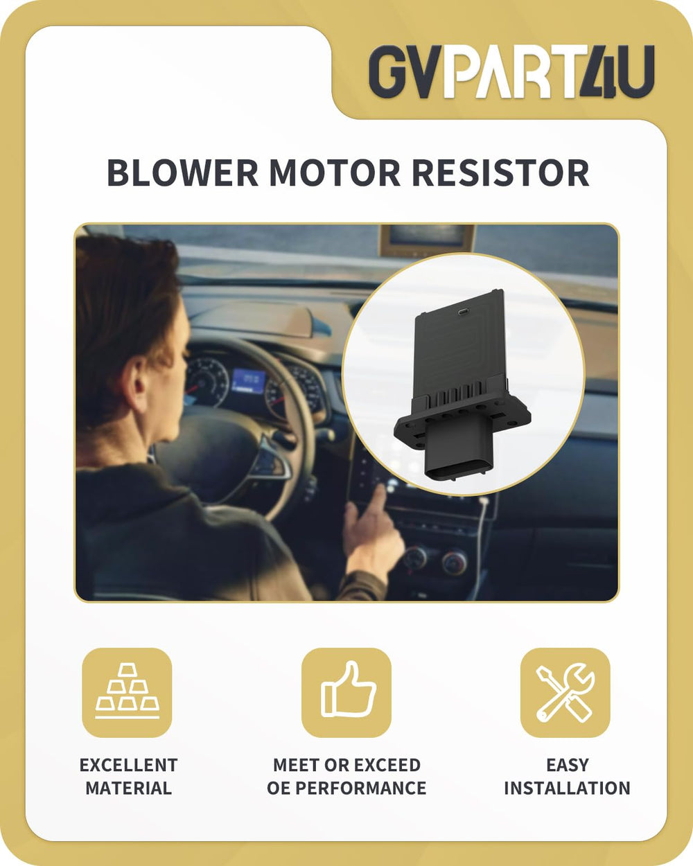 GVPART4U blower resistor 973-444 for Mercury Monterey ensures reliable airflow