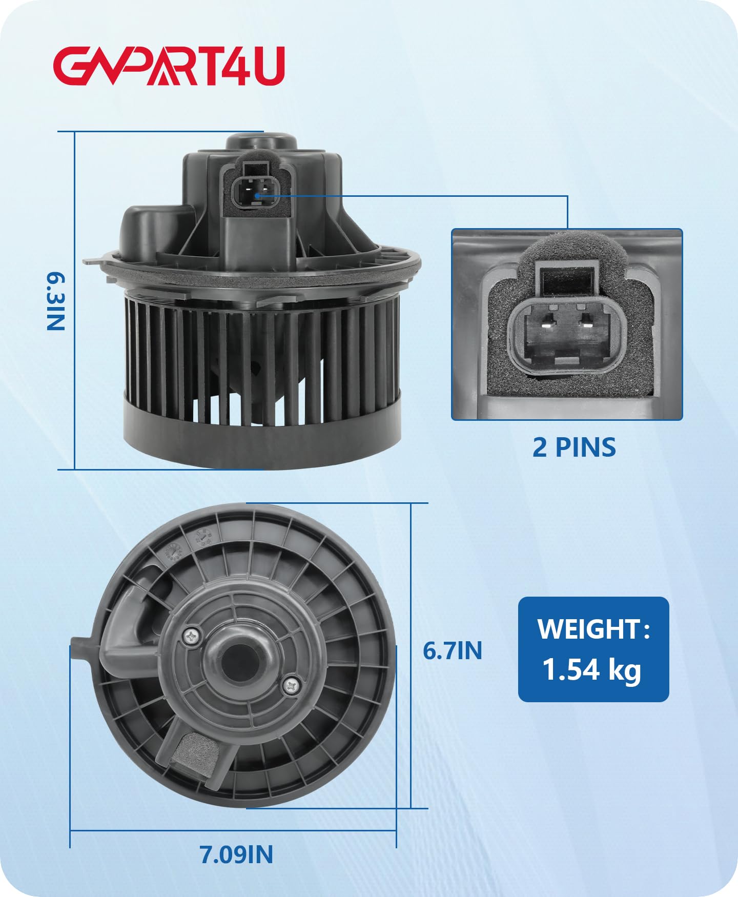 GVPART4U front blower motor for Cadillac Escalade keeps climate comfortable.