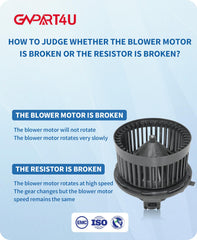 GVPART4U front blower motor for Chevy Suburban delivers reliable airflow.
