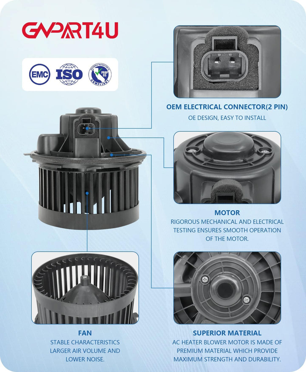 GVPART4U front blower motor for GMC Sierra 1500 supports steady air flow.