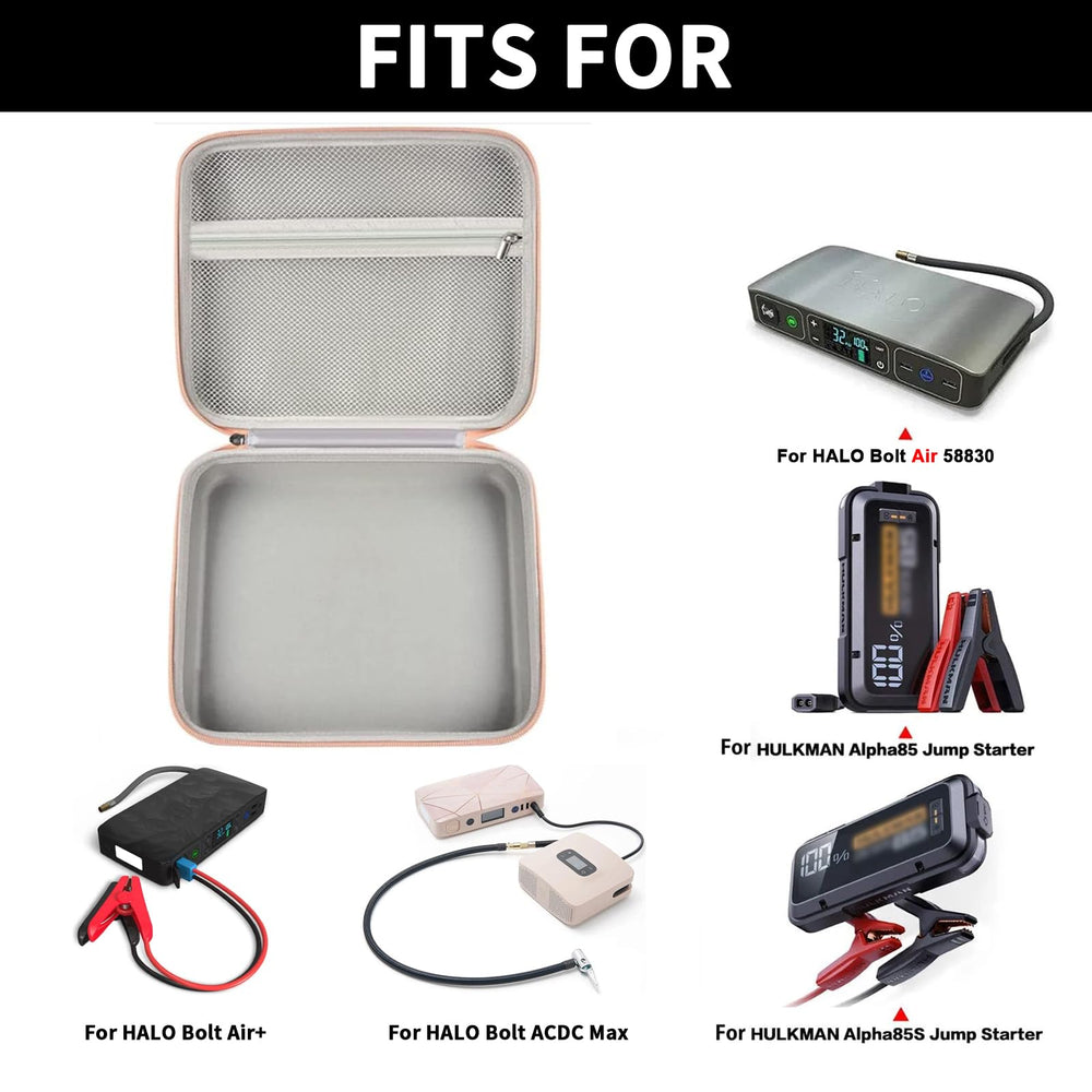 GWCASE jump starter organizer compact storage keeps cables neatly together