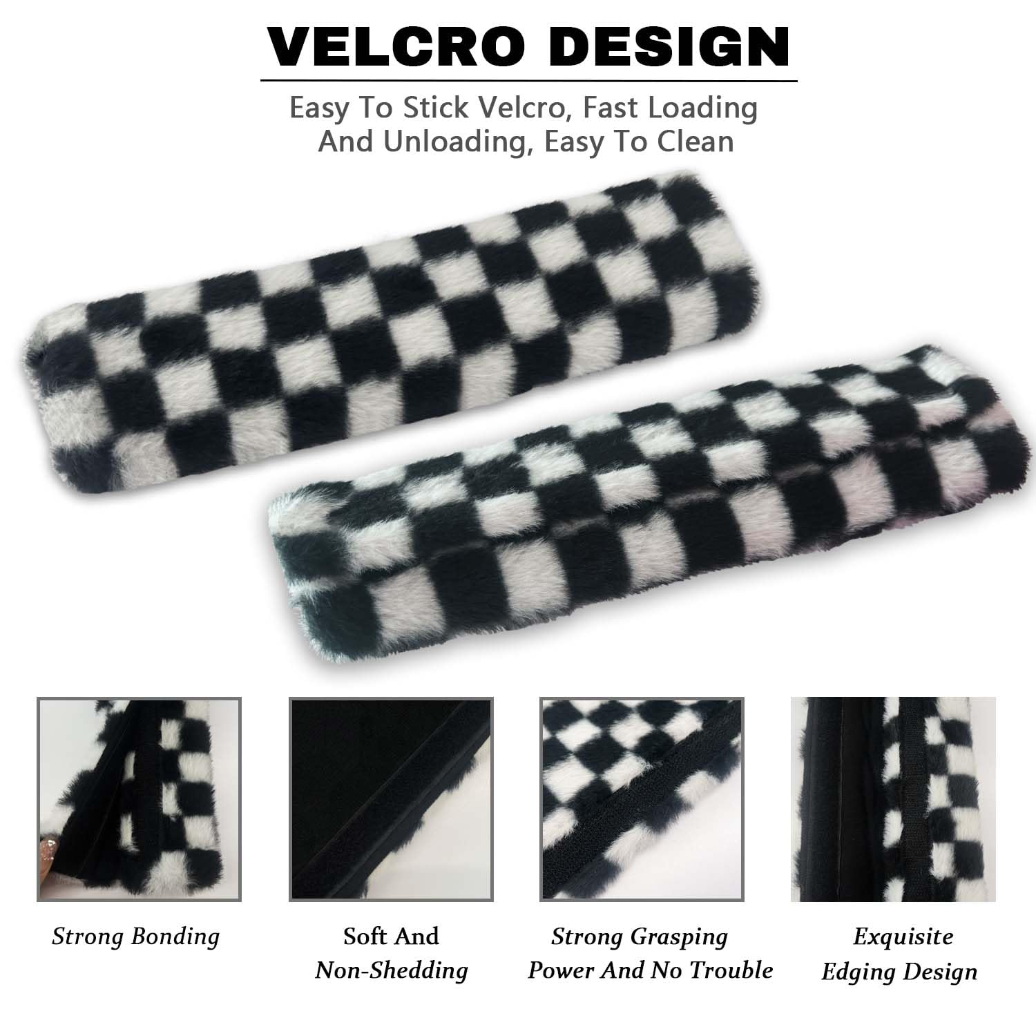 Gwwens seatbelt pad with Velcro closure demonstrates easy installation