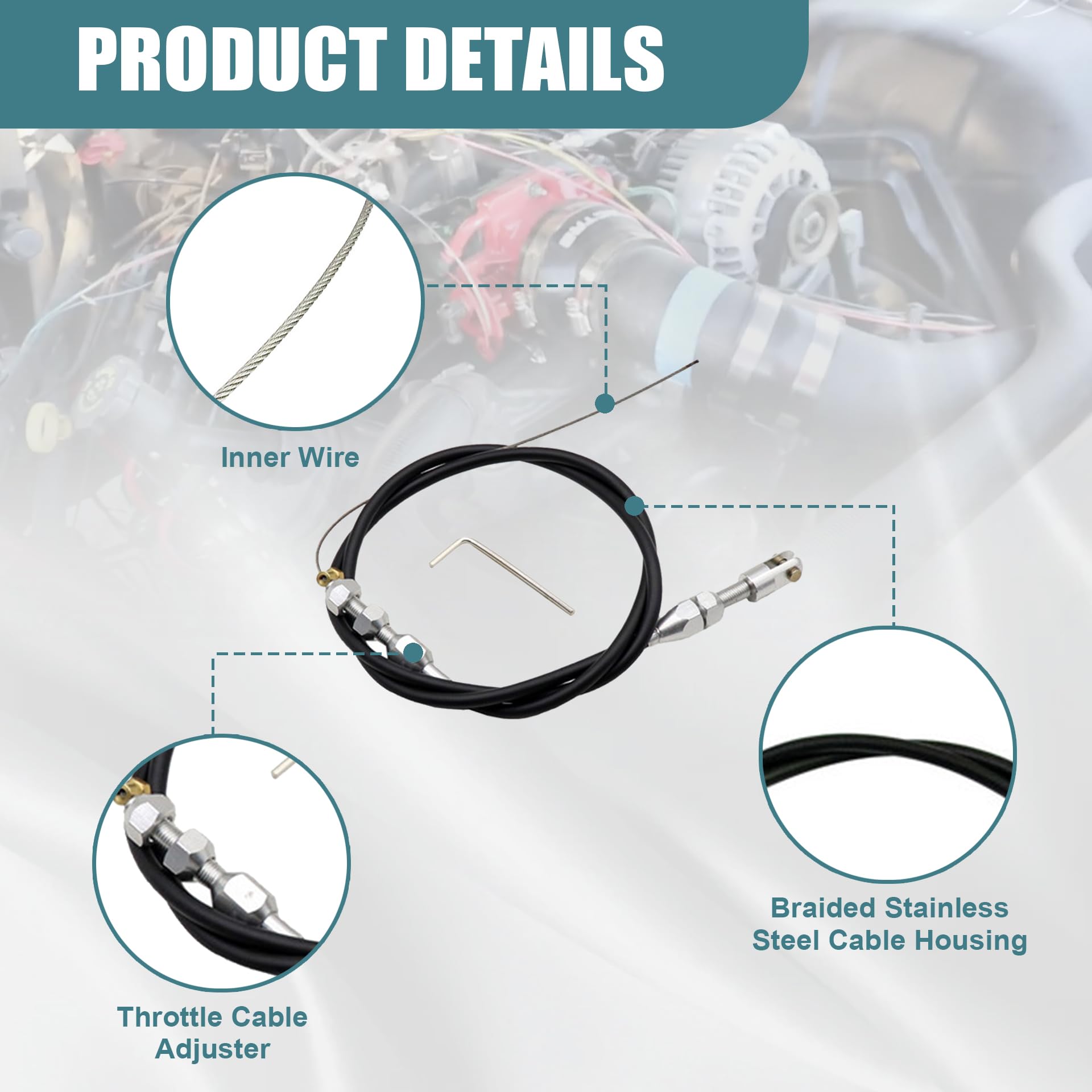 Cable trimmed to length for customization in GXARTS setup
