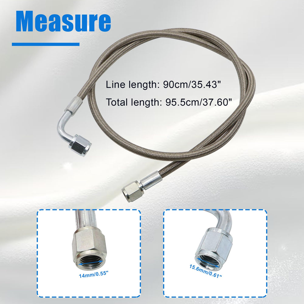 GXARTS stainless braided exterior protects the line from heat and wear.