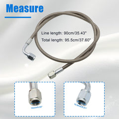GXARTS stainless braided exterior protects the line from heat and wear.