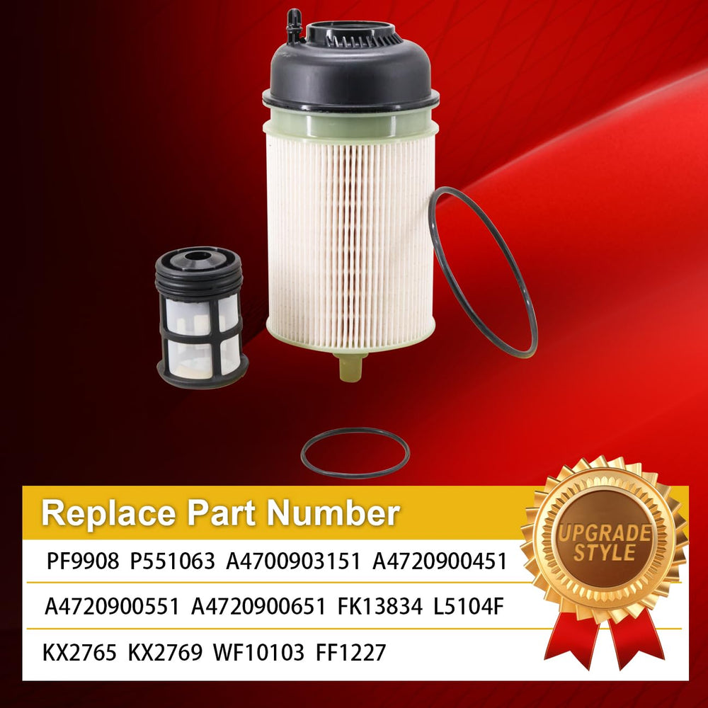 GXFCY PF551063 fuel filter side view ensures reliable filtration in tight engine compartments.