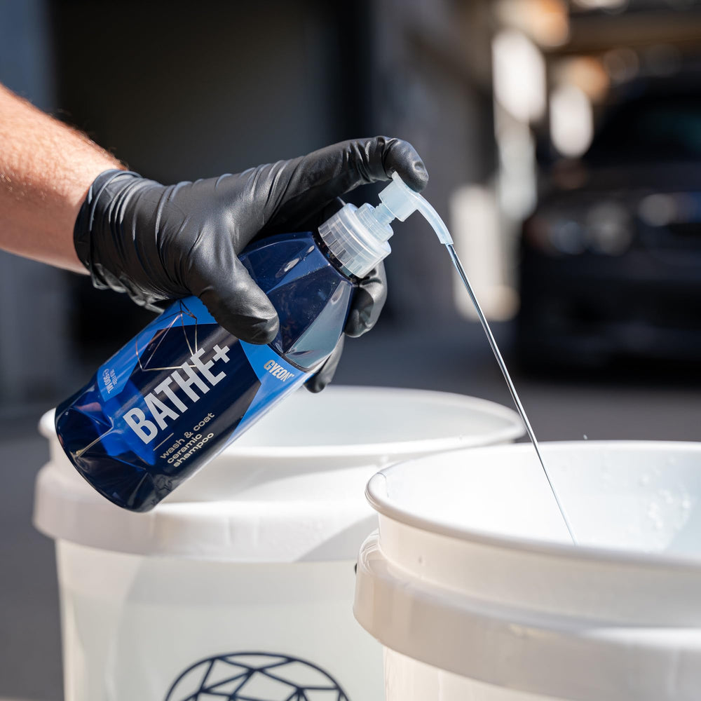 Mittens and foam cannon compatible Bathe+ wash