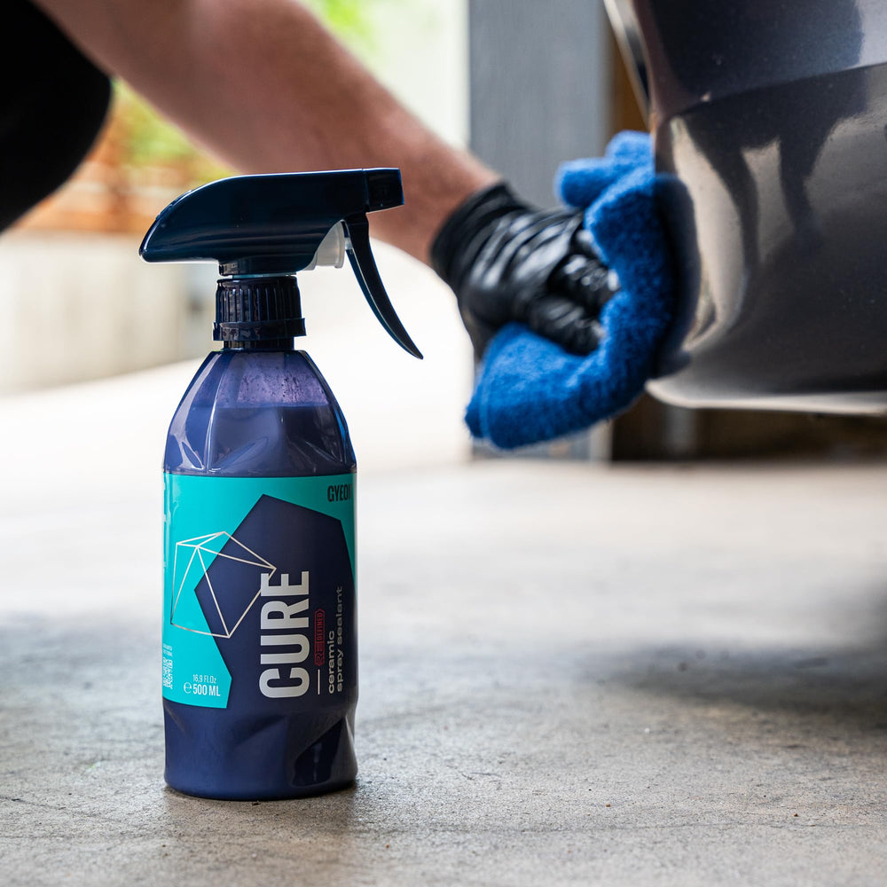 Gyeon Cure protection on wheels and trim for easier cleaning.