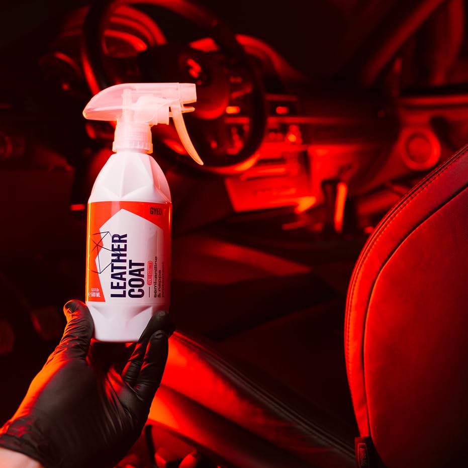 Gyeon Leather Coat preserves a soft leather feel after application.