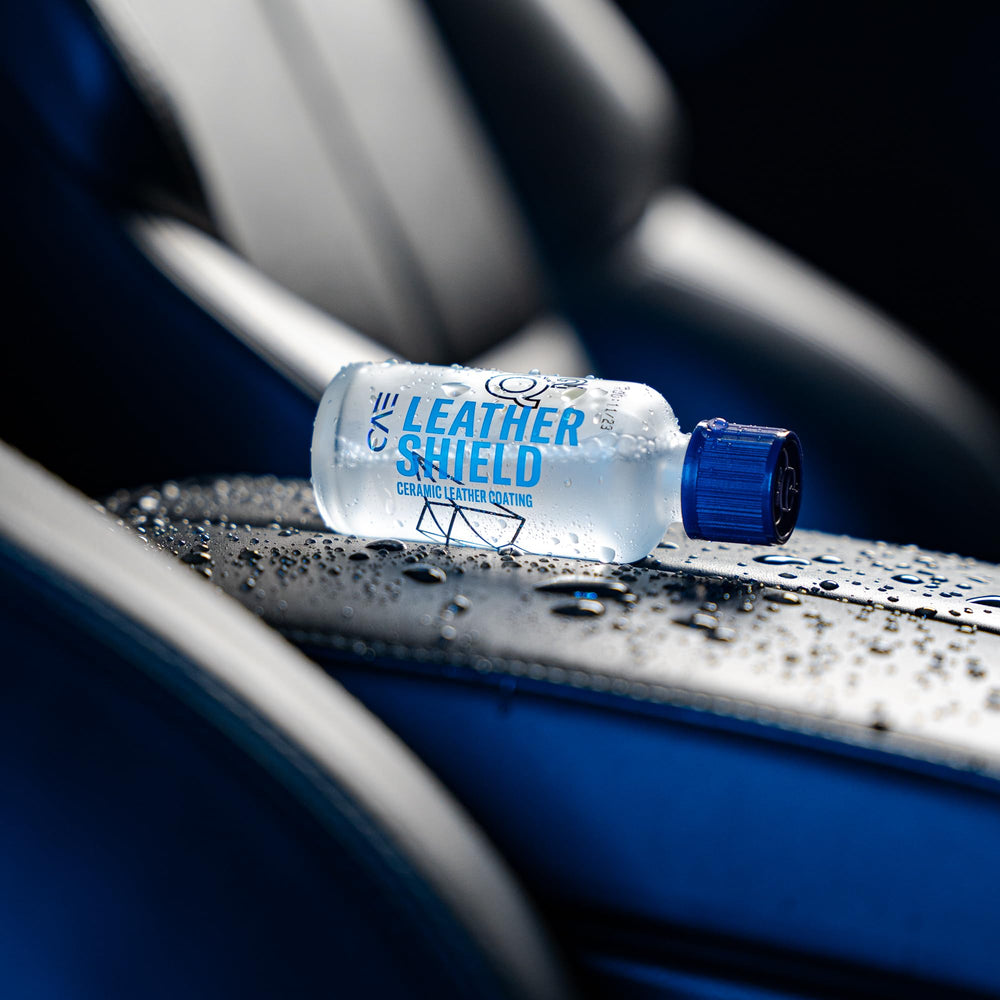 Gyeon Leather Shield EVO provides UV protection for interior trim.