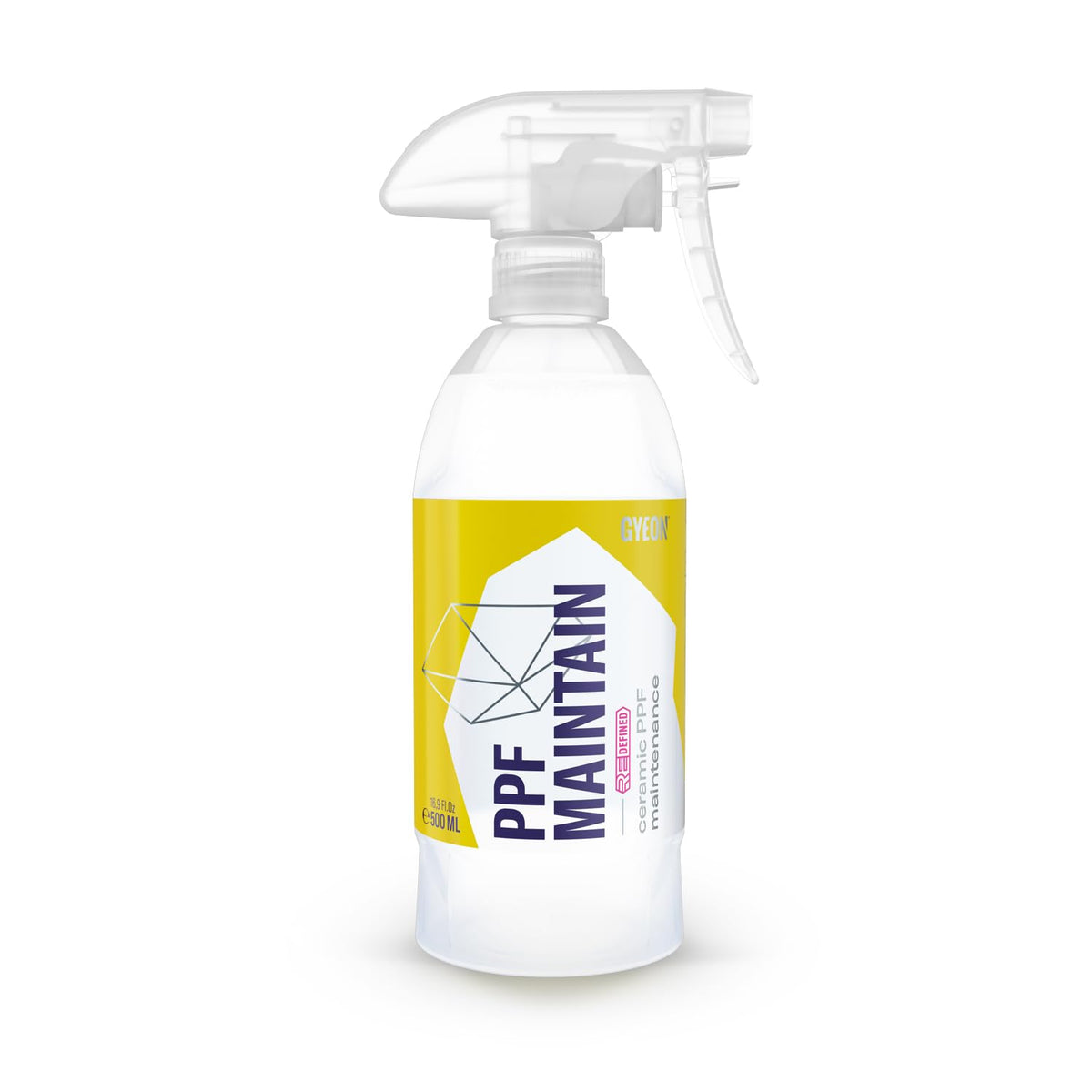 GYEON PPF Maintain bottle pour shows easy spray-on application for lasting protection