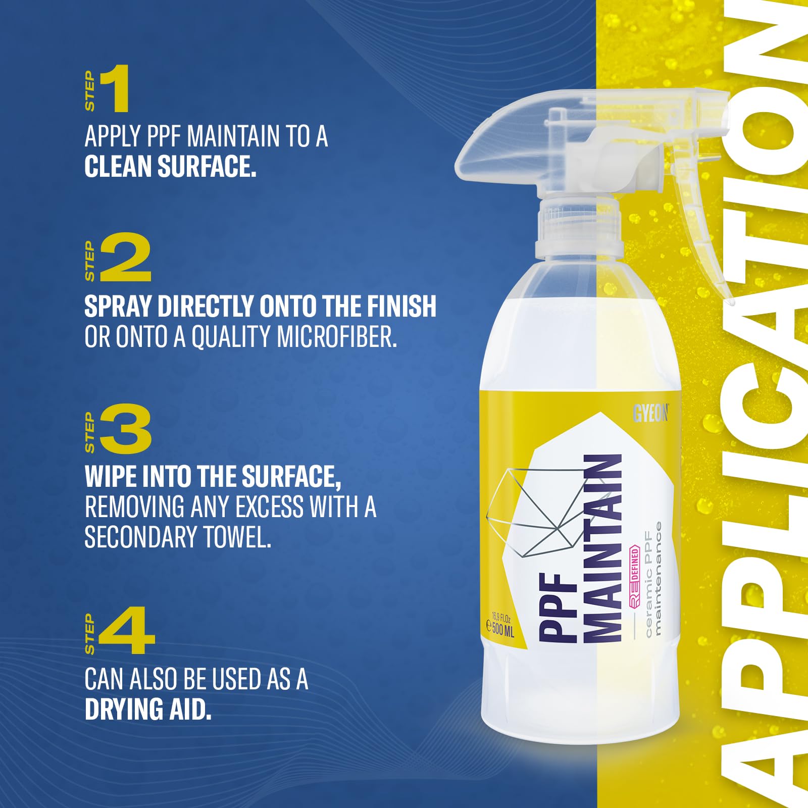 GYEON PPF Maintain cap closeup highlights portable, cost-efficient care