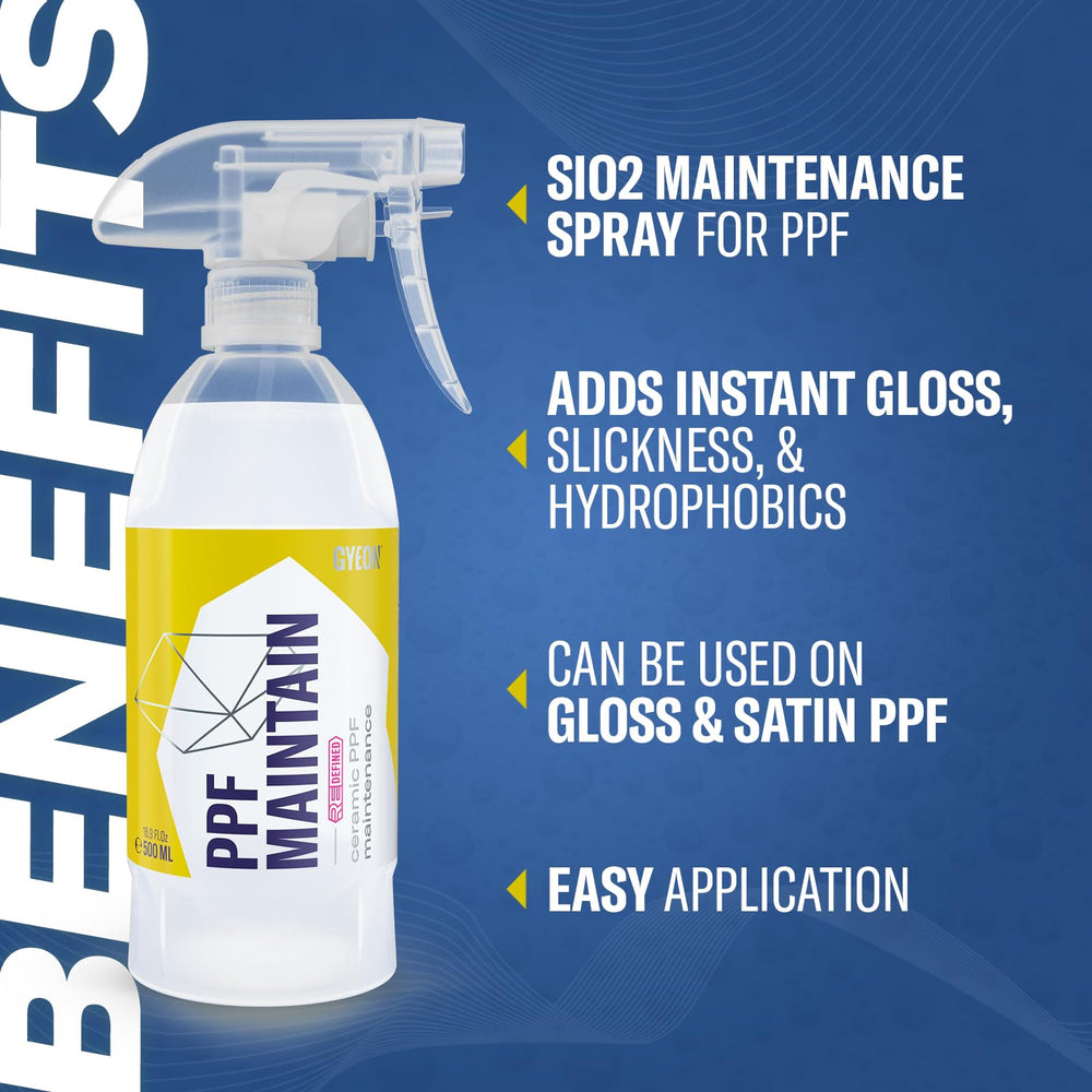 GYEON PPF Maintain microfiber towel application on panel enables quick, residue-free maintenance