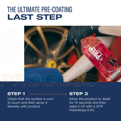 GYEON Prep Redefined label close-up—universal compatibility on multiple surfaces.