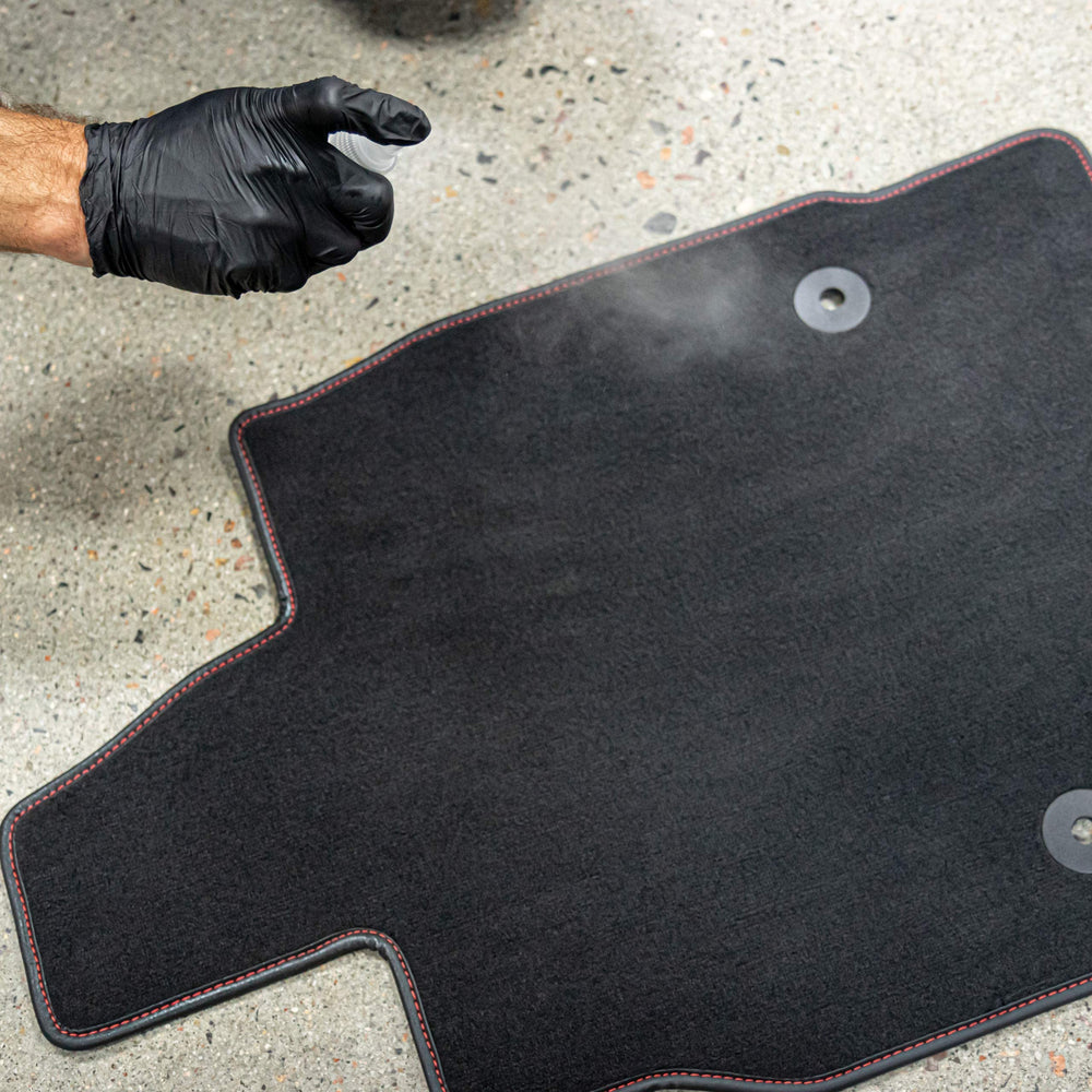 Gyeon Quartz Fabric Coat self-cleaning surface helps dirt rinse away.