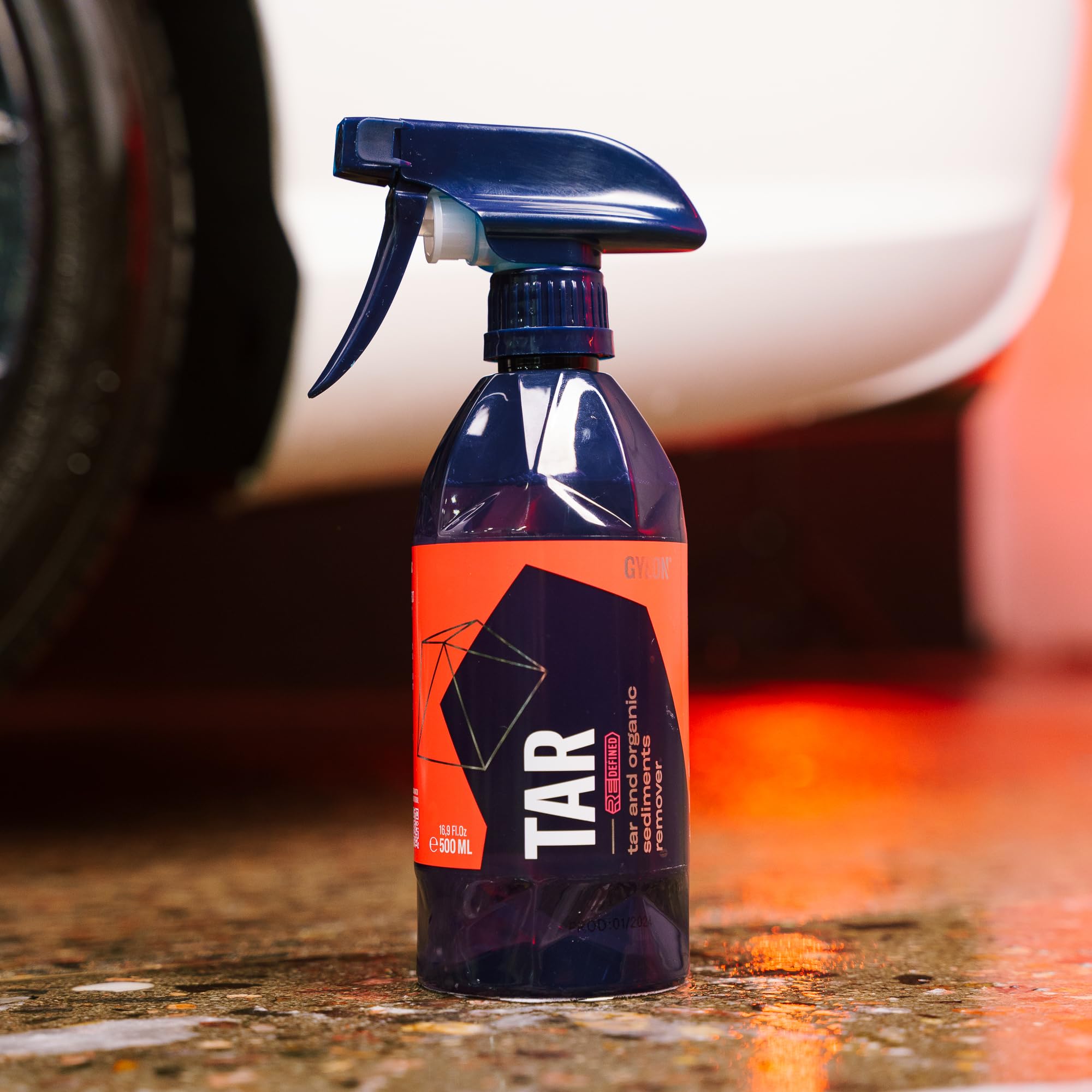 Gyeon Tar Remover safe on coated surfaces preserving shine.