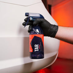 Gyeon Tar Remover dissolves sap and pine resin on panels.