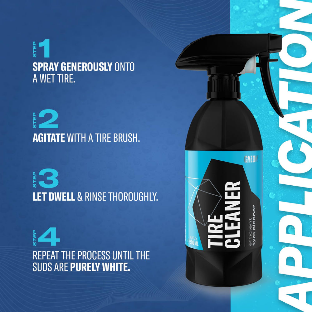 Gyeon Tire Cleaner easy-to-use spray-and-rinse for quick detailing