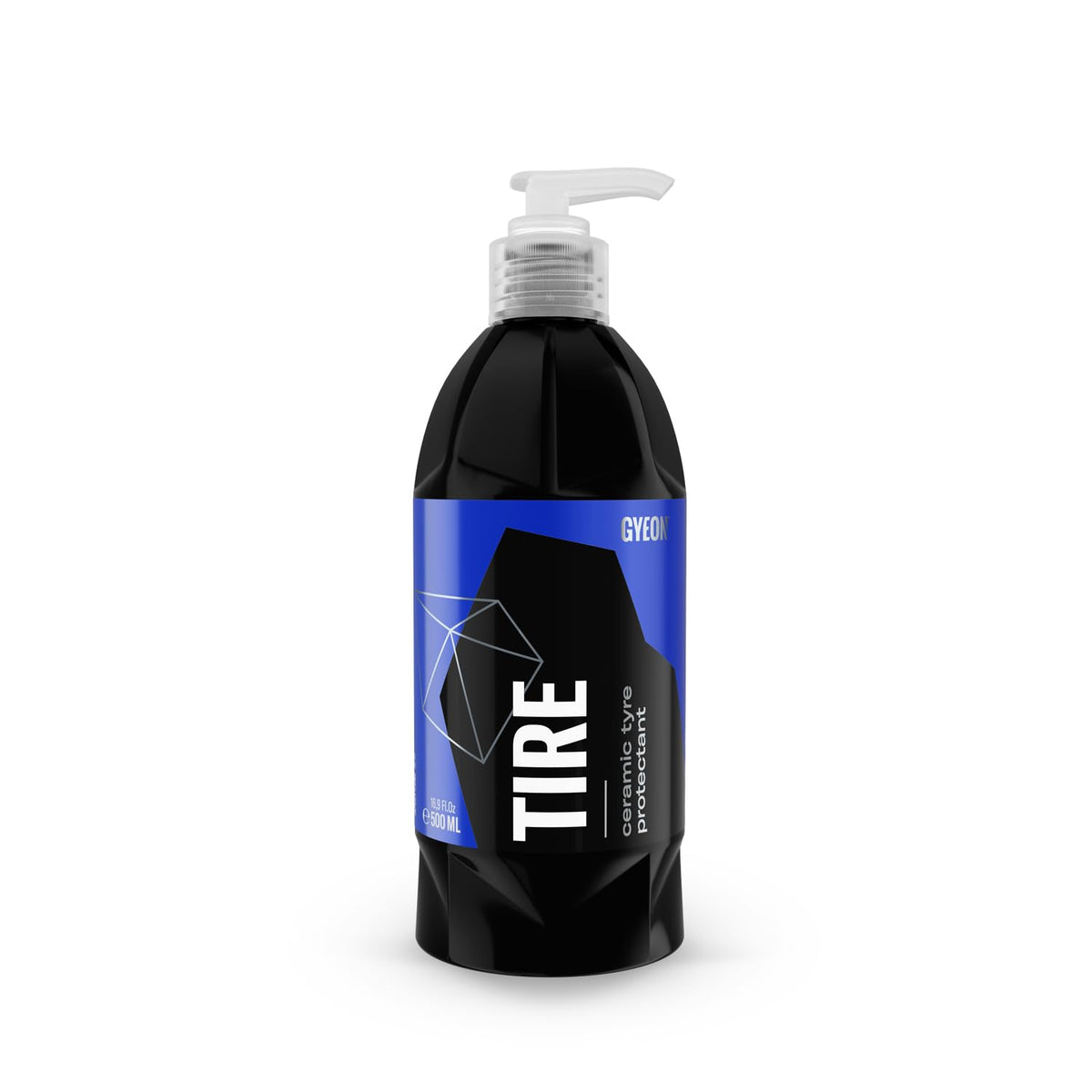 Gyeon Tire Ultimate SiO₂ coating on tire tread delivering lasting UV protection and deep satin black.