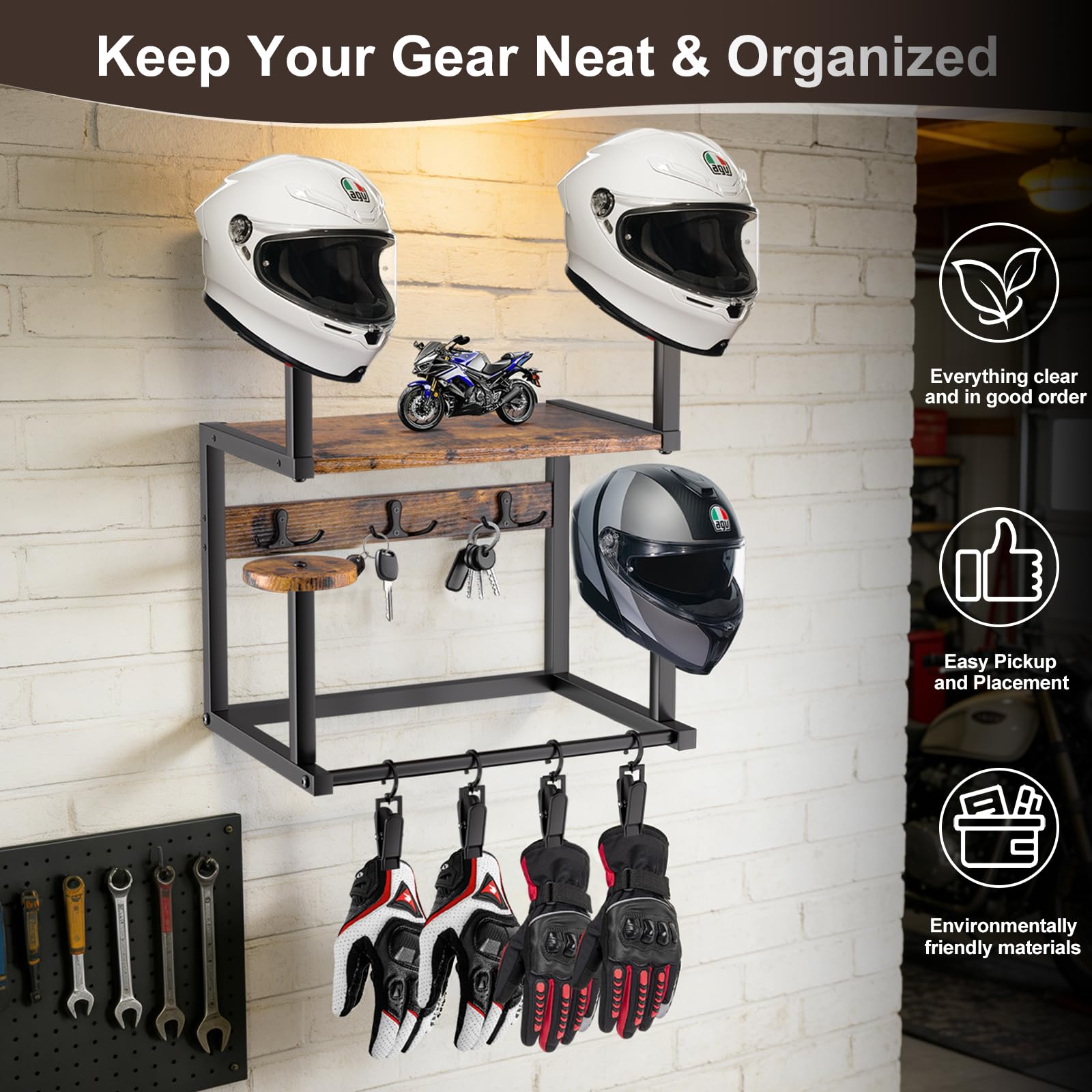 GYJZIFW glove and pants clips on rack for secure storage