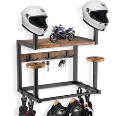 GYJZIFW helmet hanger wall mount with four holders for organized gear