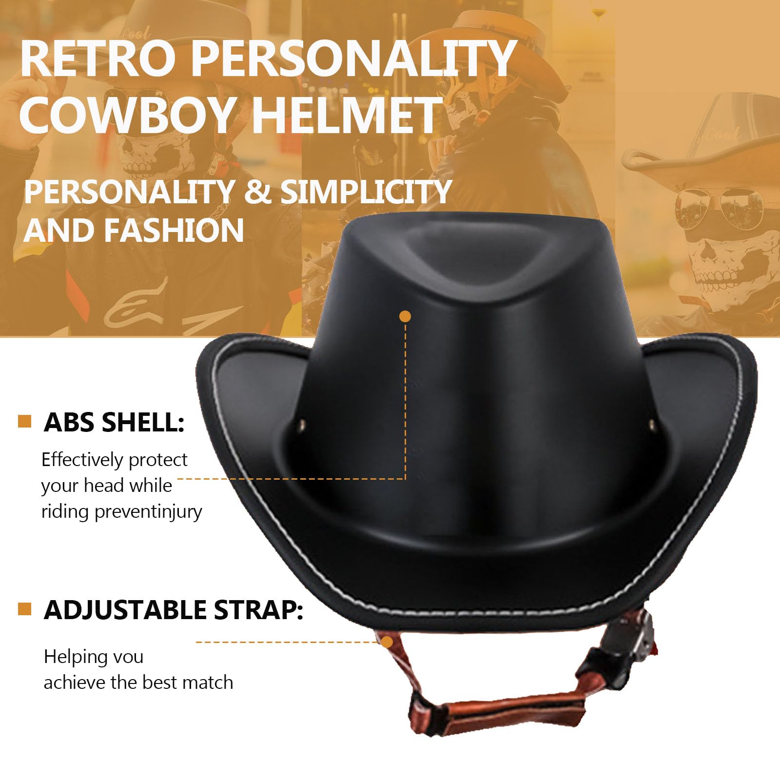 GYLRFAN denim retro-style helmet design blends vintage look with safety.