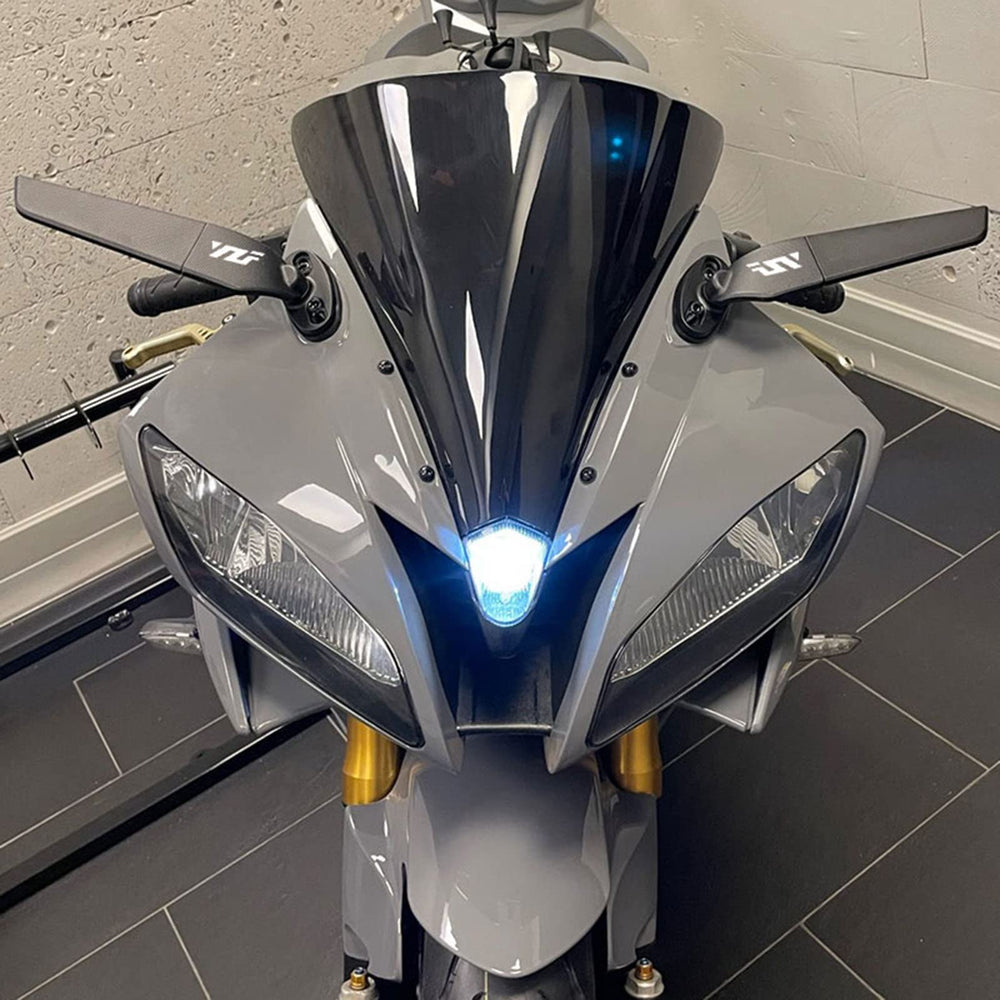 GYMARK billet aluminium construction for durable, lightweight sport bike mirroring.