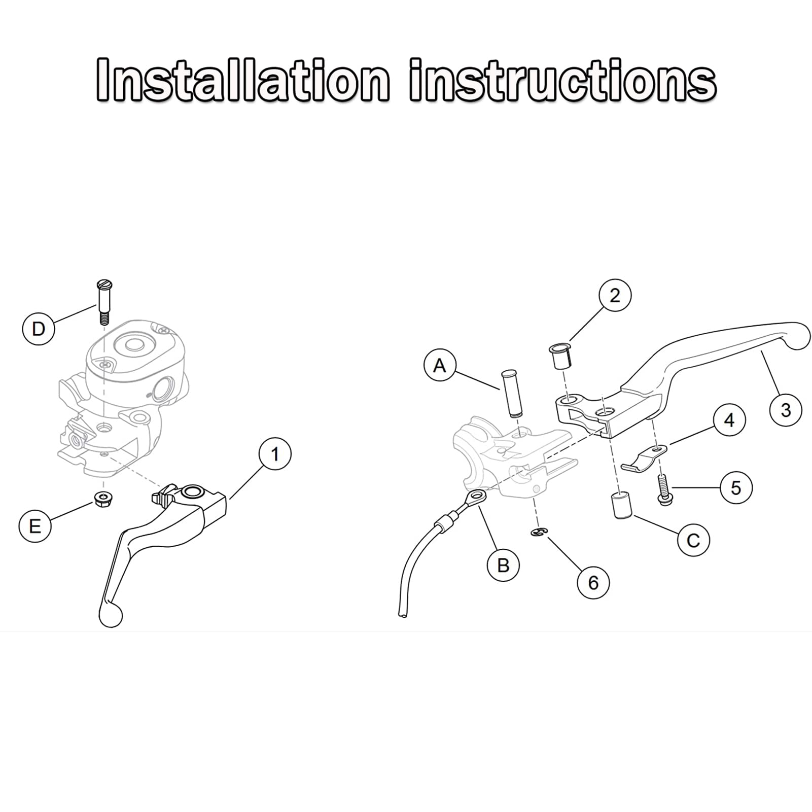 GYMARK replacement levers for Harley Sportster; professional installation recommended for secure fit