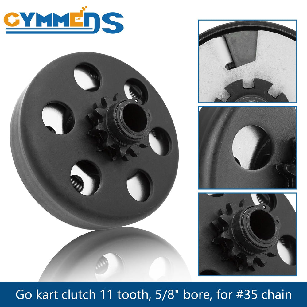 GYMMEDS centrifugal clutch with included bolt and washer kit simplifies installation and maintenance.