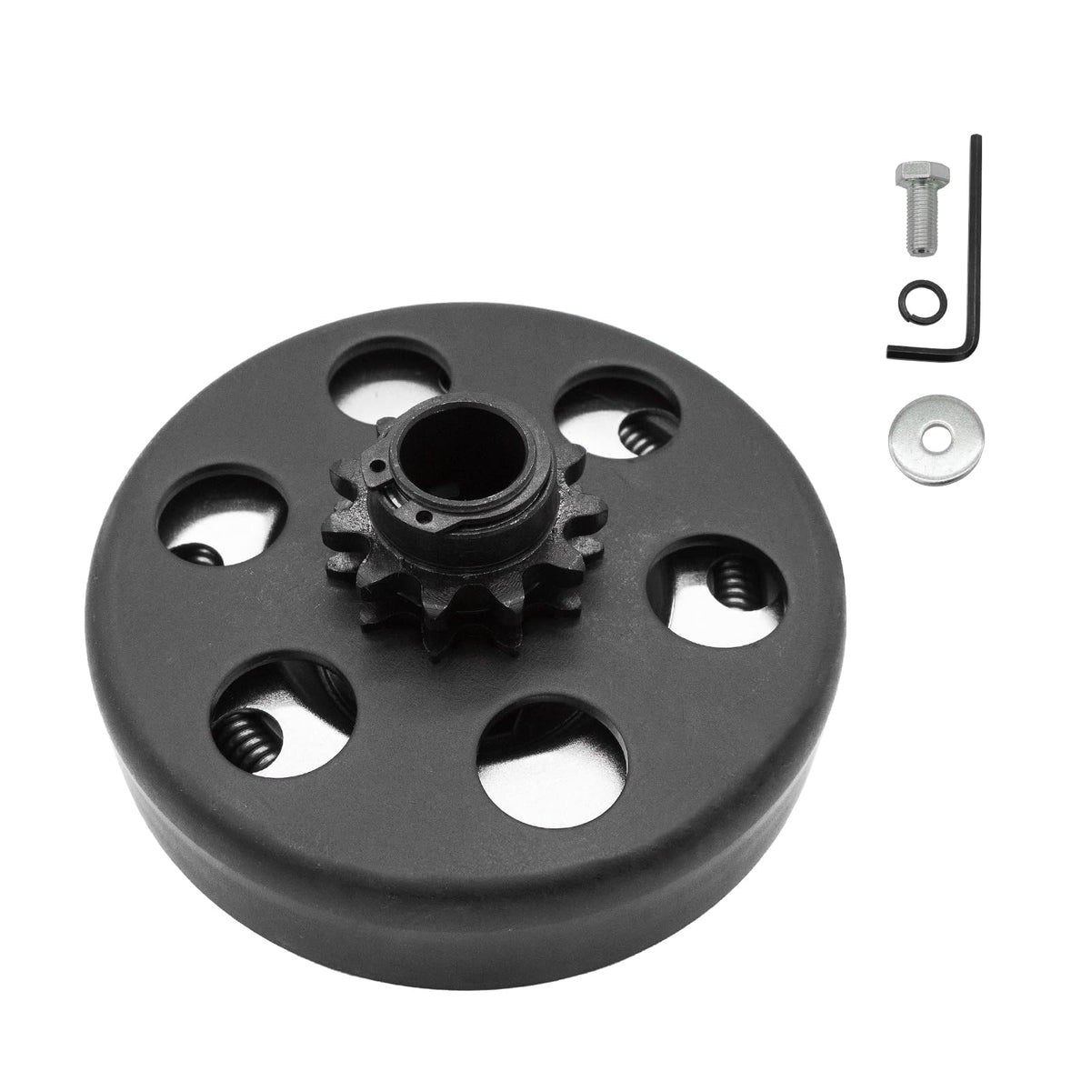 GYMMEDS 5/8 bore centrifugal clutch with 11 teeth for #35 chain, smooth engagement.