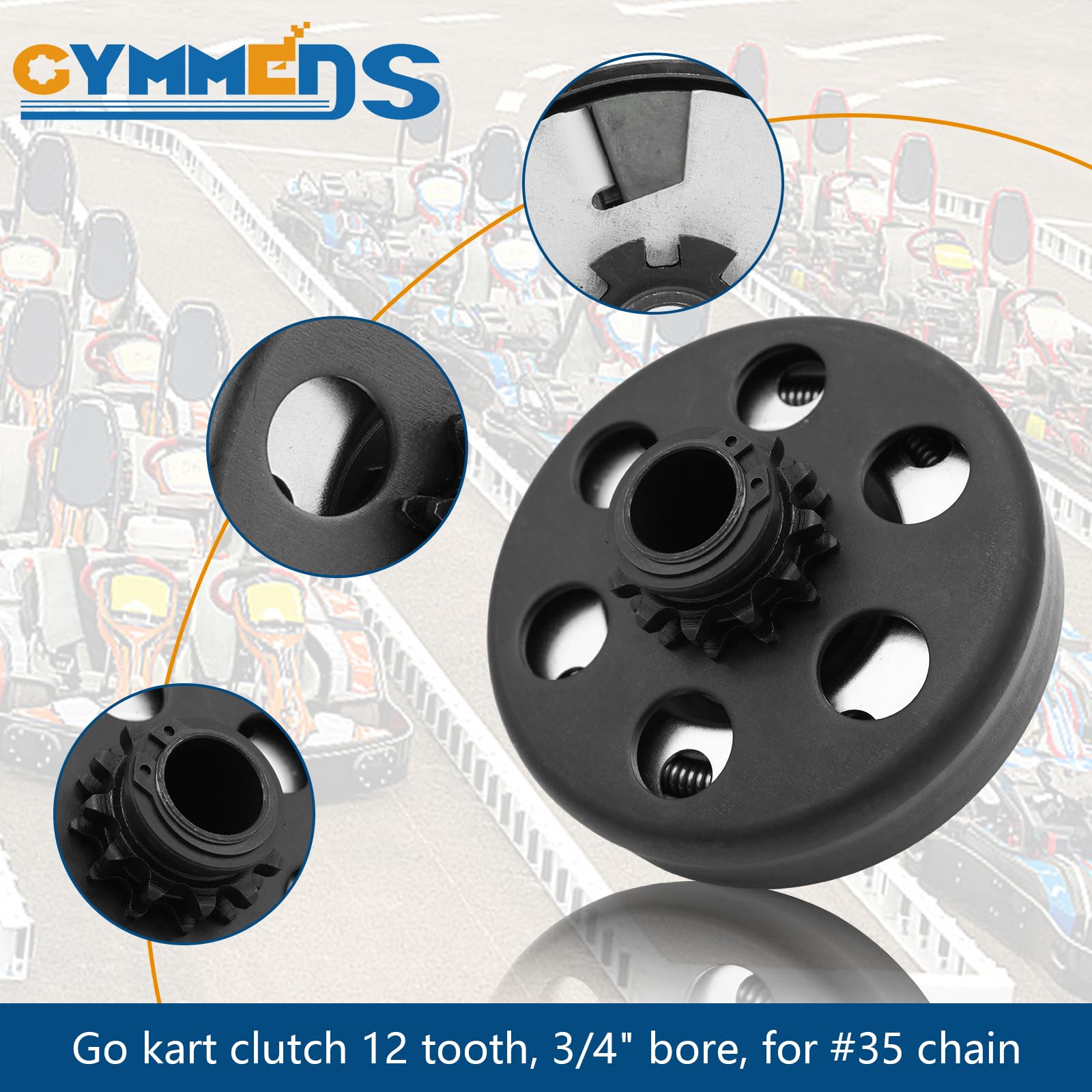 GYMMEDS bolt and washer kit included for secure clutch mounting.
