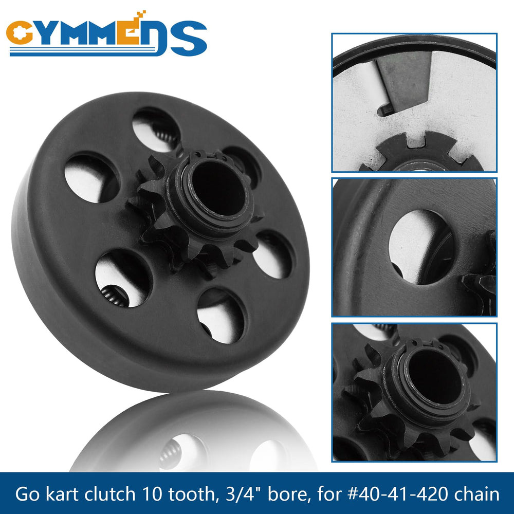 GYMMEDS clutch mounted on a 3/4 inch crankshaft ready for install