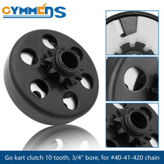 GYMMEDS clutch mounted on a 3/4 inch crankshaft ready for install