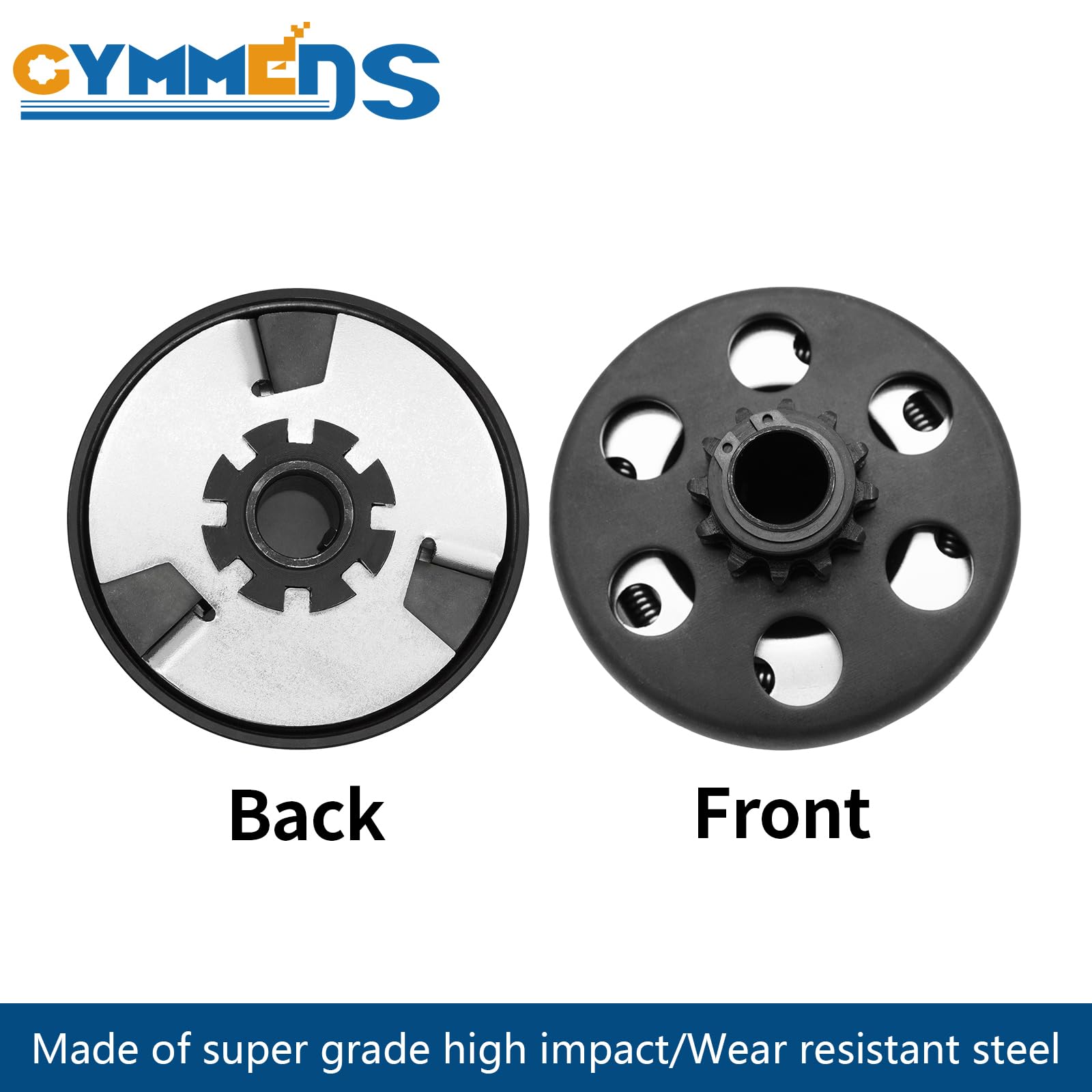 GYMMEDS package contents shown: bolts, washers, wrench, and more