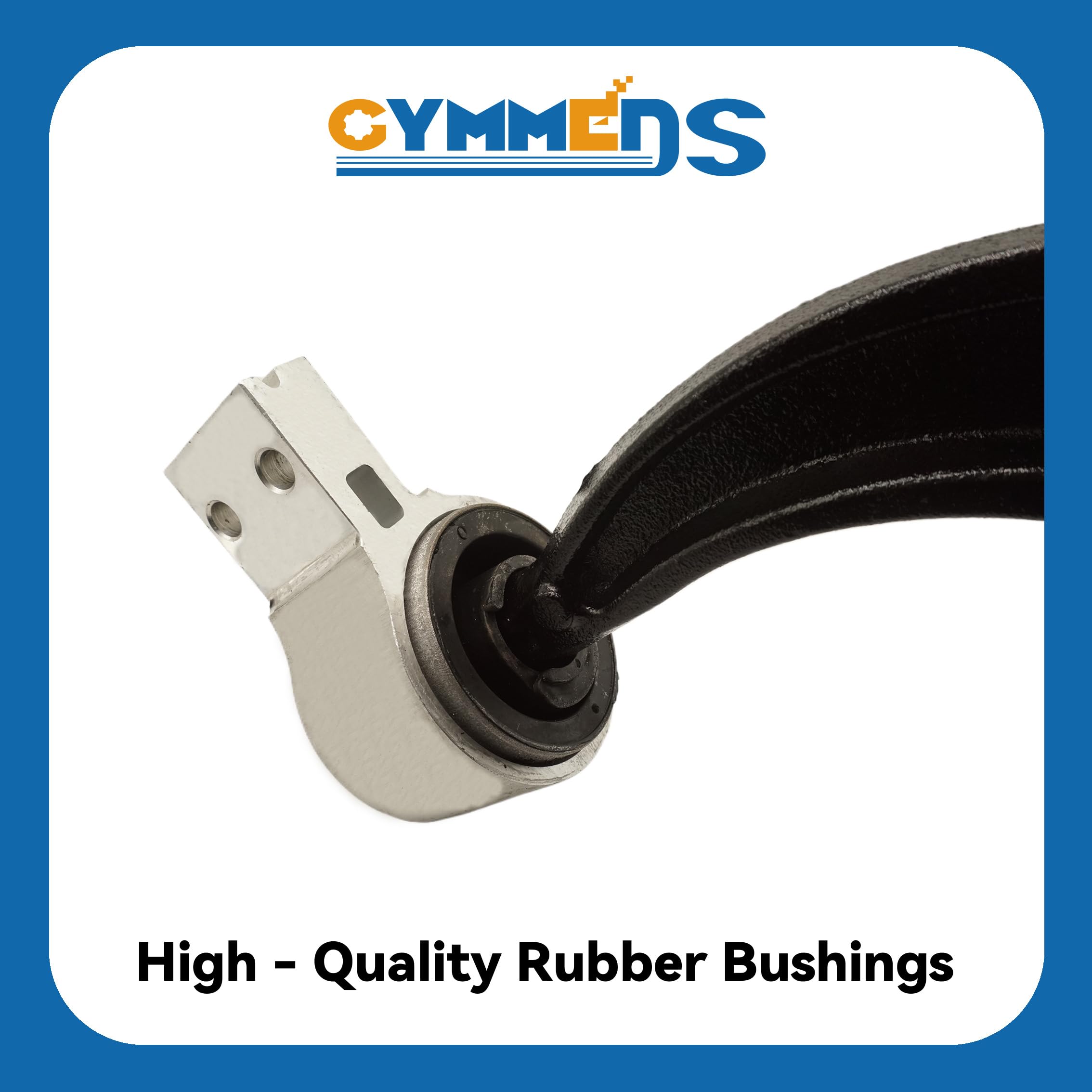 GYMMEDS driver side lower arm with ball joint enhances steering responsiveness.