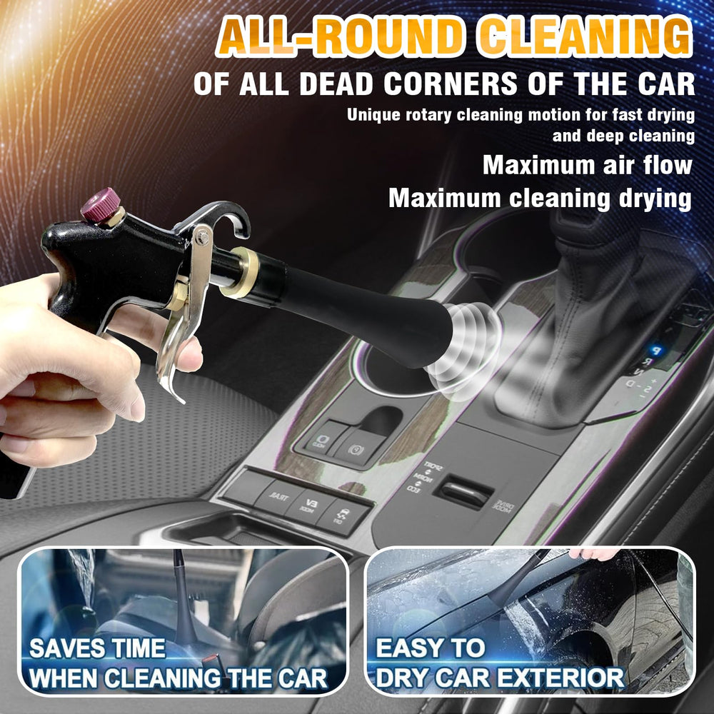 GZ-KJM High-pressure airflow helps remove grime from dashboard vents.