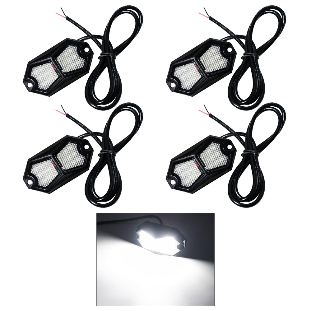 GZ5CG four-pod LED rock lights for underbody illumination on trucks